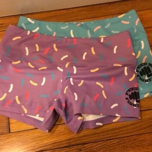 Size small. Workout shorts. Feed Me Fight Me.